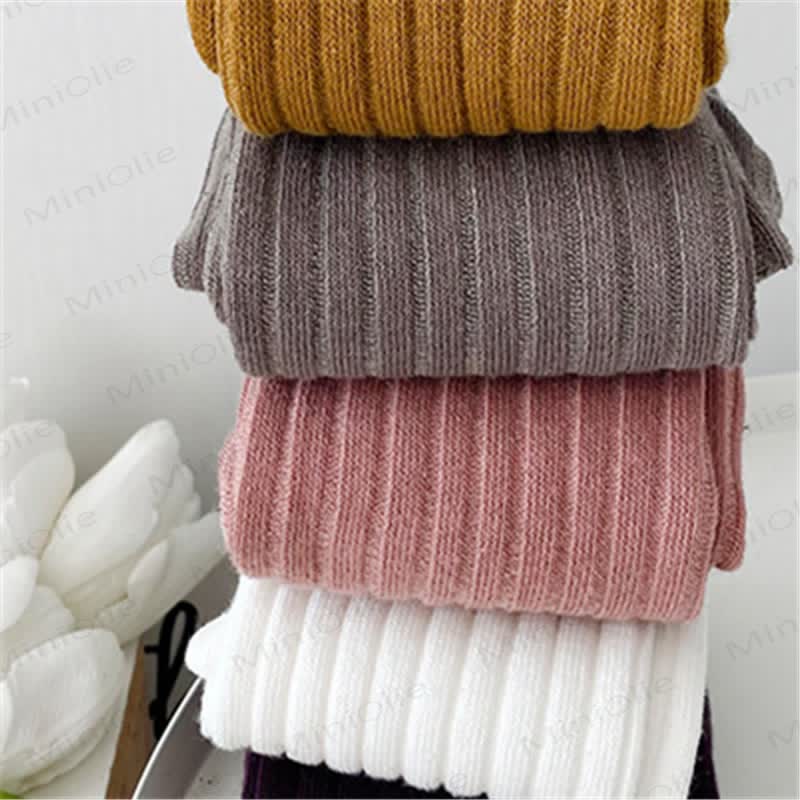 幼児用女の子用シンプル無地レギンス - image 2