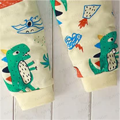 ベビー幼児用恐竜クルーネックパジャマセット - image 4