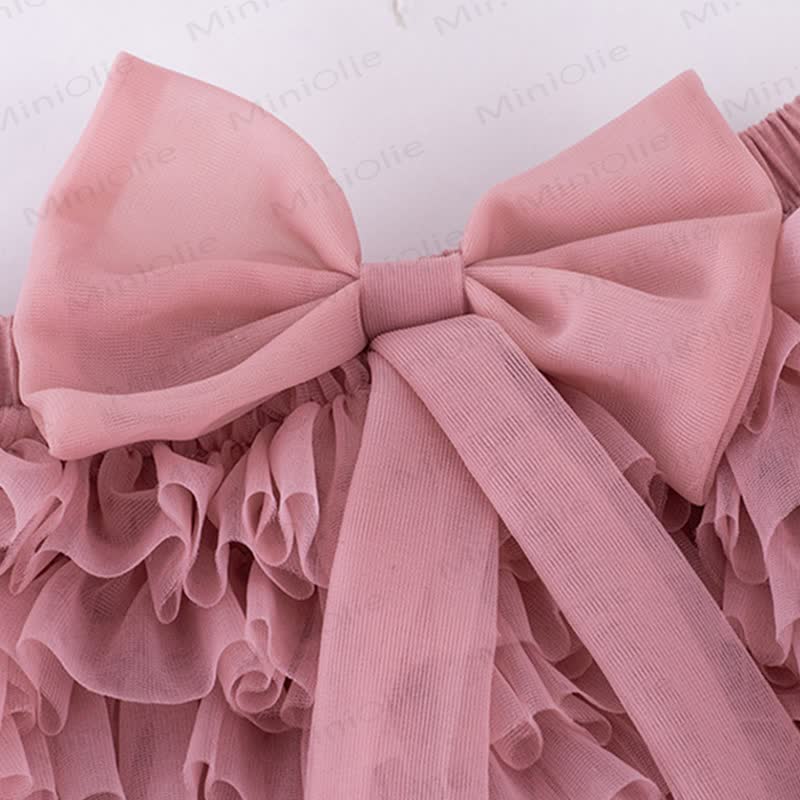 幼児用女の子用リボンチュールバブルDress - image 7
