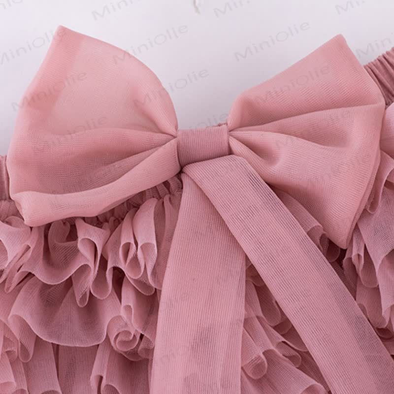 幼児用女の子用リボンチュールバブルDress - image 7