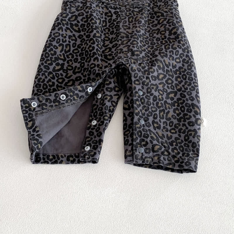 ベビーヒョウ柄オーバーオール＆グレートップス - image 8