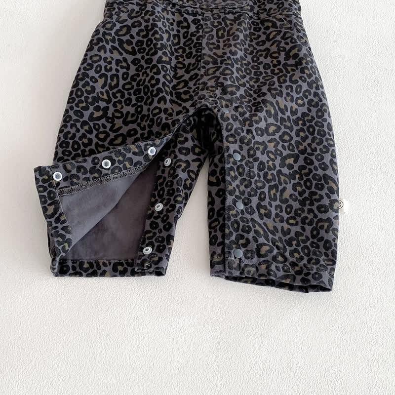 ベビーヒョウ柄オーバーオール＆グレートップス - image 8