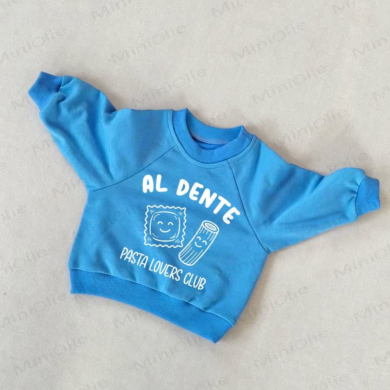 AL DENTE PASTA LOVERS CLUB幼児用ブルースウェットシャツ - 青 - 3～5歳 - image 1