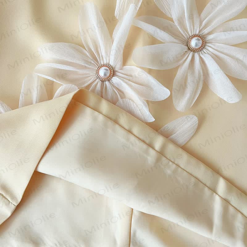 幼児用3Dフラワーノースリーブ優雅ドレス - image 23