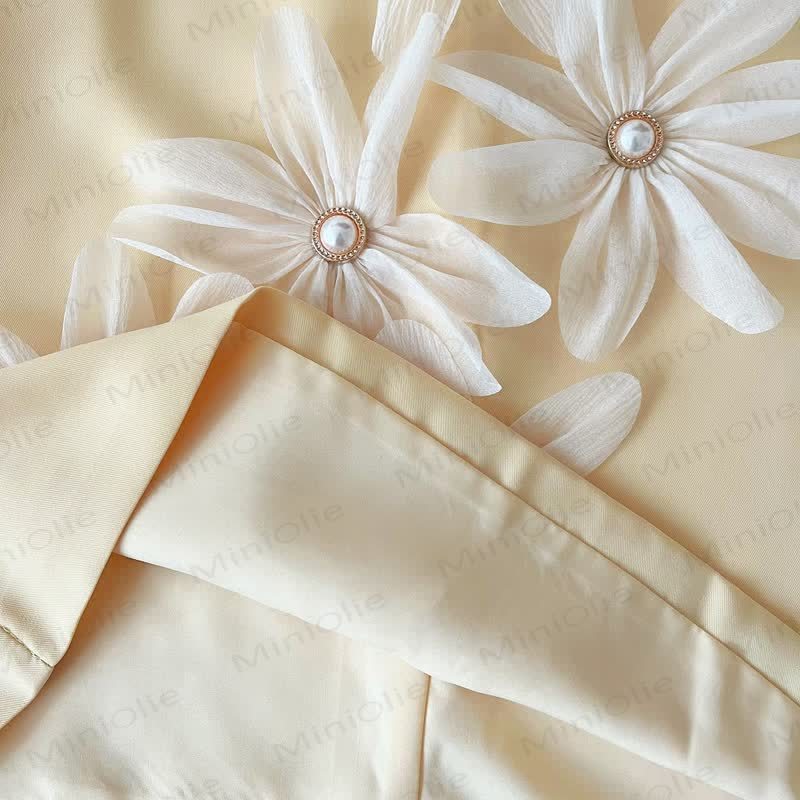 幼児用3Dフラワーノースリーブ優雅ドレス - image 23