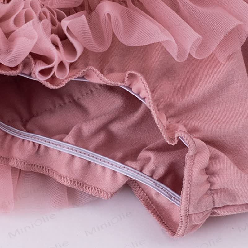 幼児用女の子用リボンチュールバブルDress - image 5