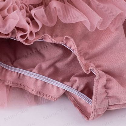 幼児用女の子用リボンチュールバブルDress - image 5