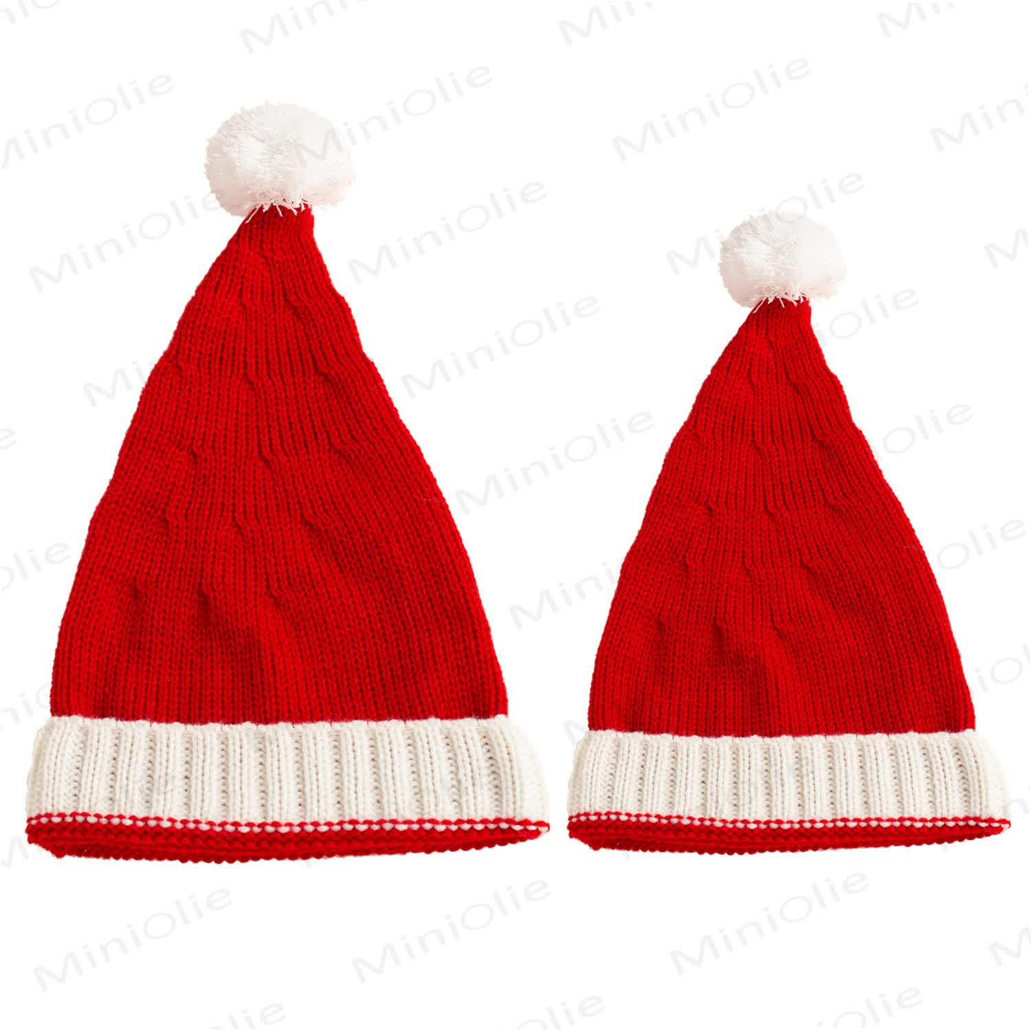 ベビーレッドクリスマスニットウォームビーニー - image 2