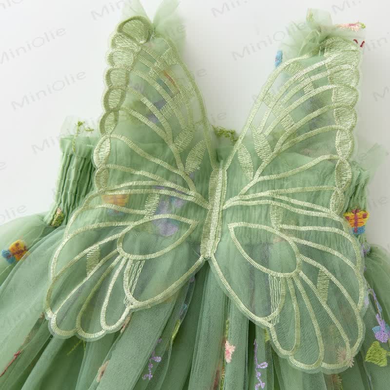 ベビー 幼児 女の子 バタフライ フラワー メッシュDress - image 18