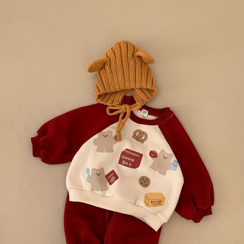COOKIE BOX幼児用 ベア フリース裏地 2点セット - image 7