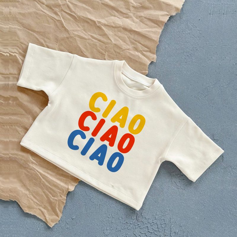 CIAOベビー ホワイト サマーカジュアル Tシャツ - 白 - 2～3歳 - image 1