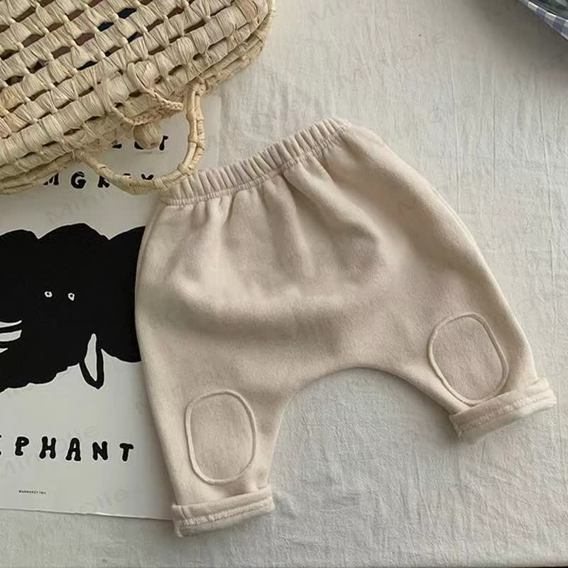 ベビー無地フリースジョガーパンツ - ベージュ - 2～3歳 - image 4