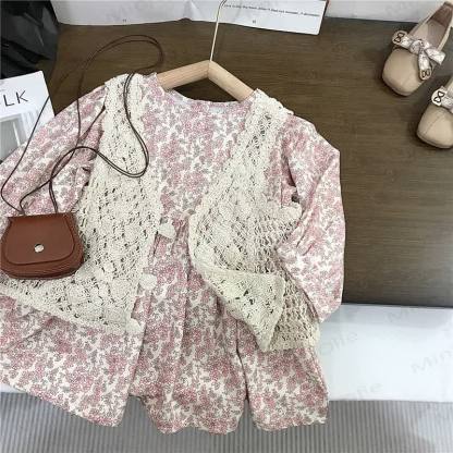 幼児用女の子用フラワーDress - ピンク - 10歳 - image 4