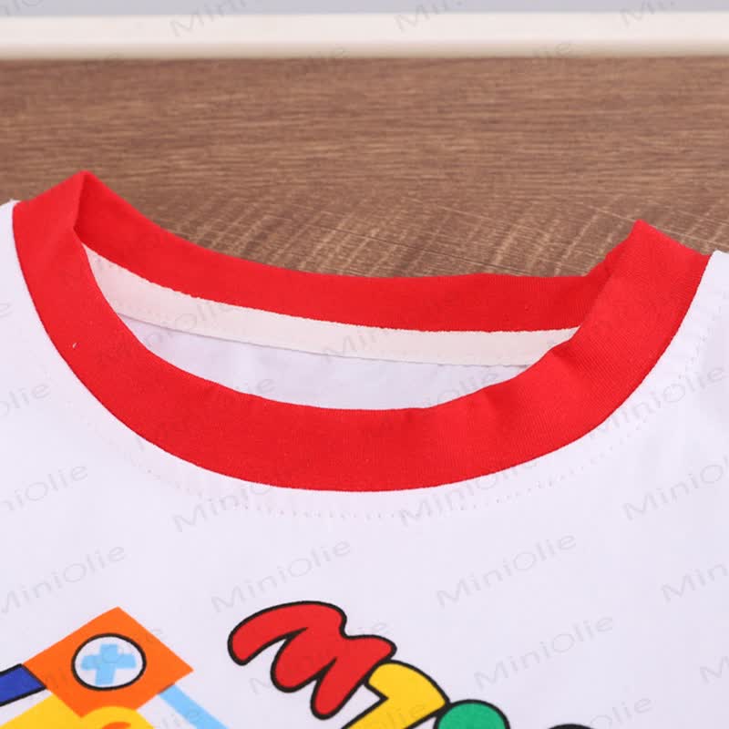 幼児男の子用ショベルカー柄Tシャツ＆ショートパンツ 2点セット - image 5