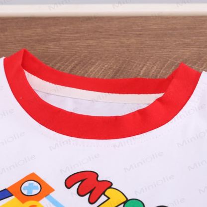 幼児男の子用ショベルカー柄Tシャツ＆ショートパンツ 2点セット - image 5