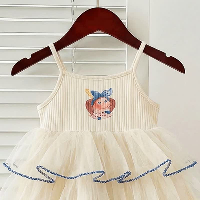 ベビーガールズ用漫画柄ティアードDress - image 5