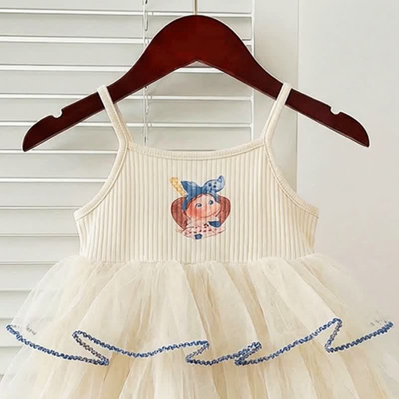 ベビーガールズ用漫画柄ティアードDress - image 5