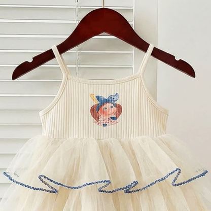 ベビーガールズ用漫画柄ティアードDress - image 5