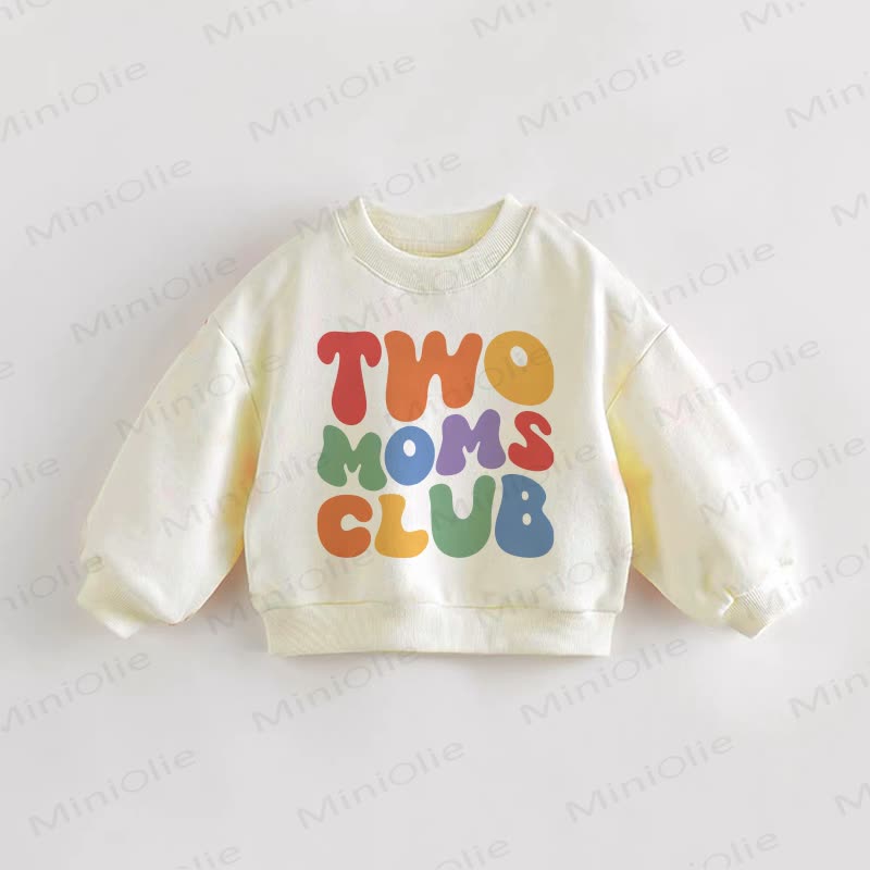 TWO MOMS CLUBベビー幼児用スウェットシャツ - クリーム - 3～5歳 - image 1