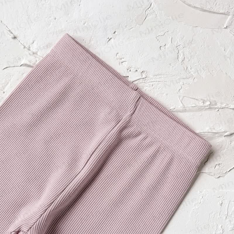 ベビーガールズ リボン無地レギンス - image 6