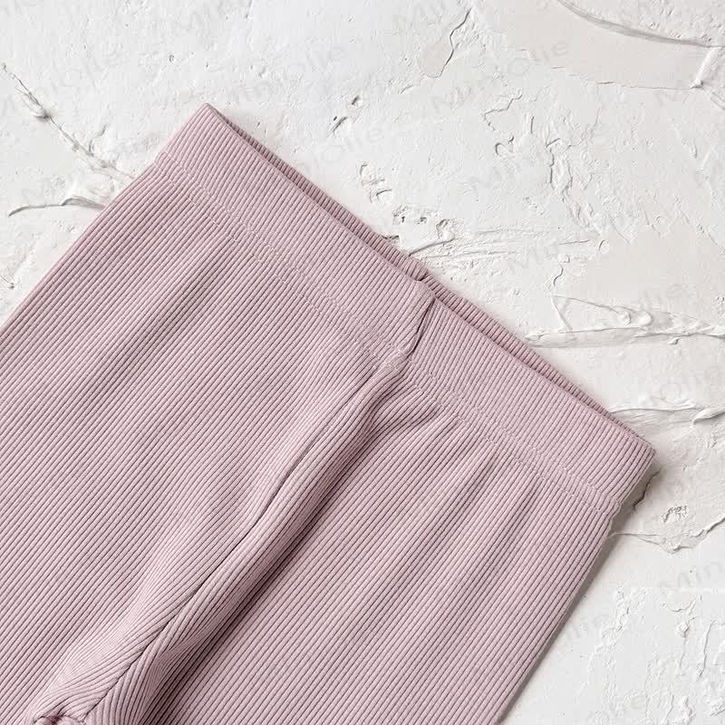 ベビーガールズ リボン無地レギンス - image 6