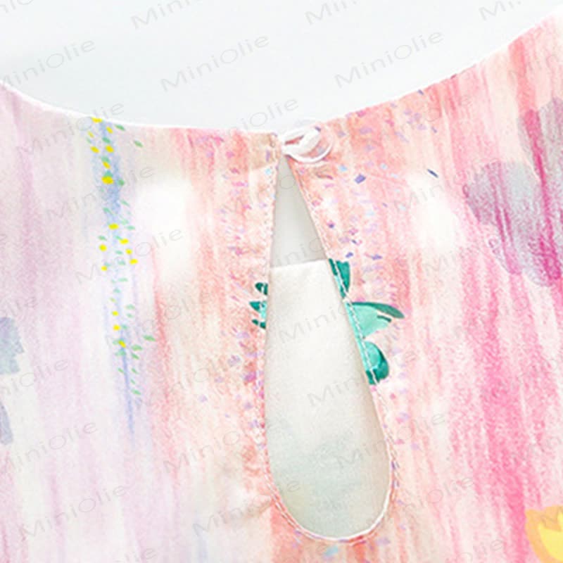 幼児用女の子向けプリンセス柄花柄コットンノースリーブDress - image 8