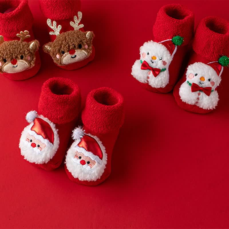 ベビー幼児用フリース裏地クリスマスソックス - image 10