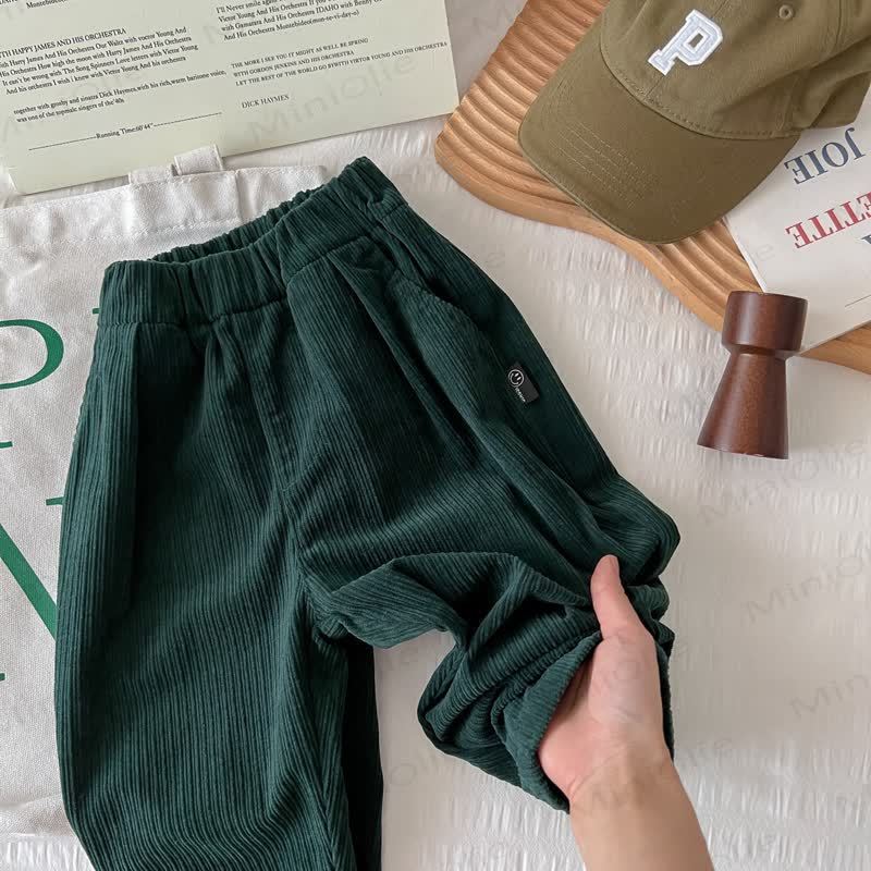 幼児男の子用コーデュロイ無地パンツ - image 7