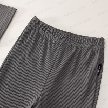 幼児用ニット半袖トップスとフレアパンツの2ピースセット - image 19