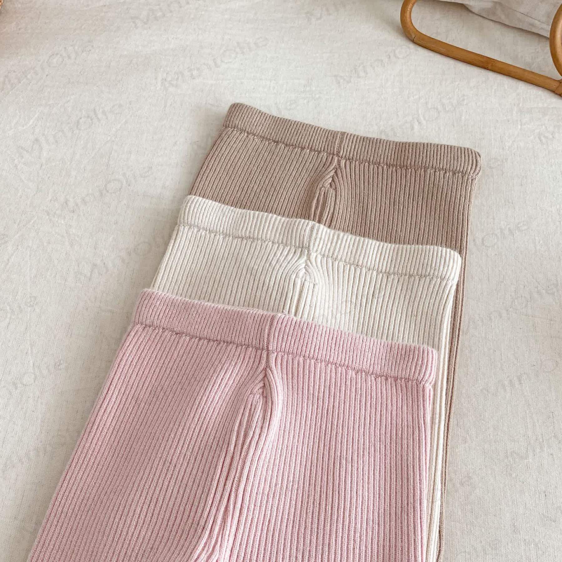 ベビー幼児女の子用刺繍入りウサギ柄ニットレギンス - image 7