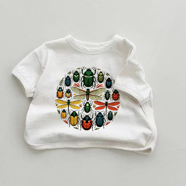 赤ちゃん昆虫プリントの白いTシャツ - 白 - 18～24ヶ月 - image 1