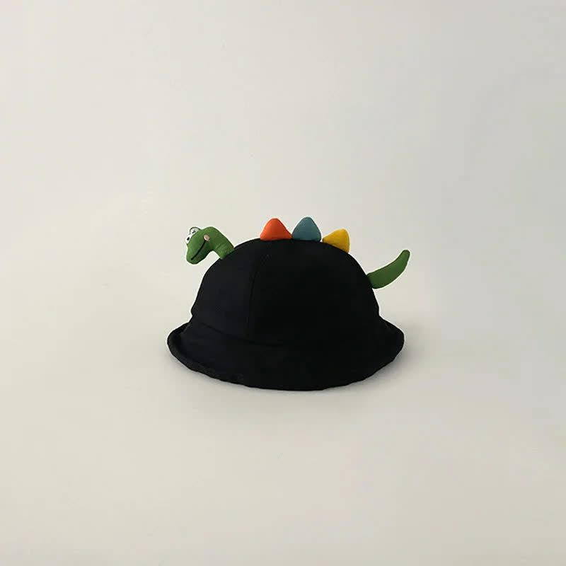 ベビー幼児用3D恐竜バケットハット - 黒 - 1～4歳 - image 9