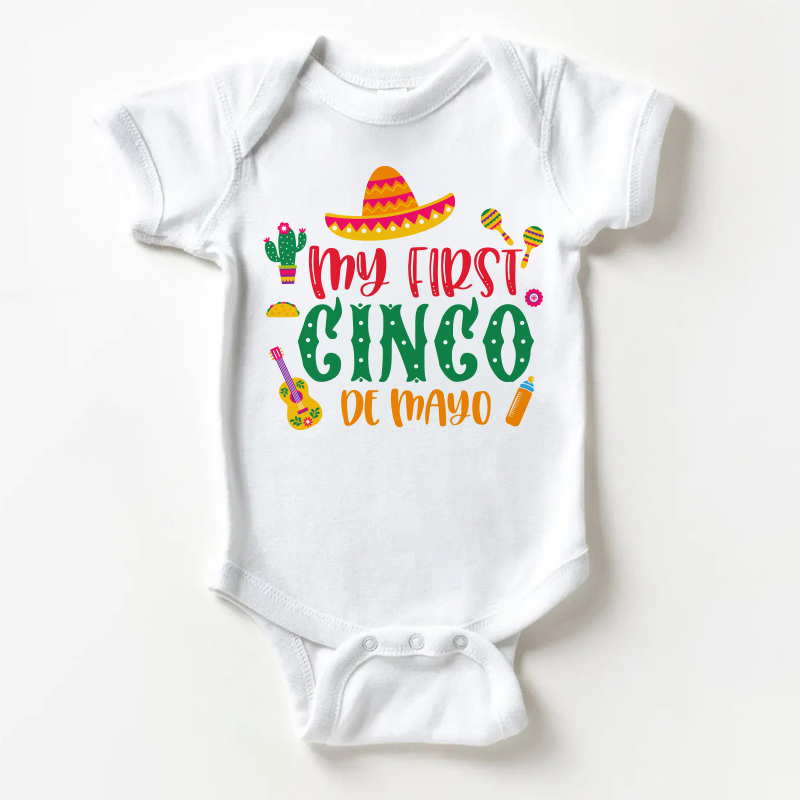 MY FIRST GINGO DE MAYOベビーホワイトボディスーツ - 白 - 18～24ヶ月 - image 1