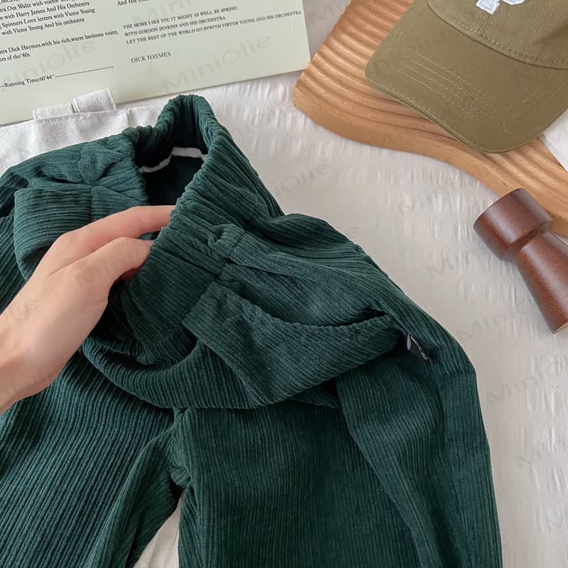 幼児男の子用コーデュロイ無地パンツ - image 8