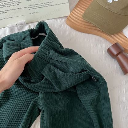 幼児男の子用コーデュロイ無地パンツ - image 8