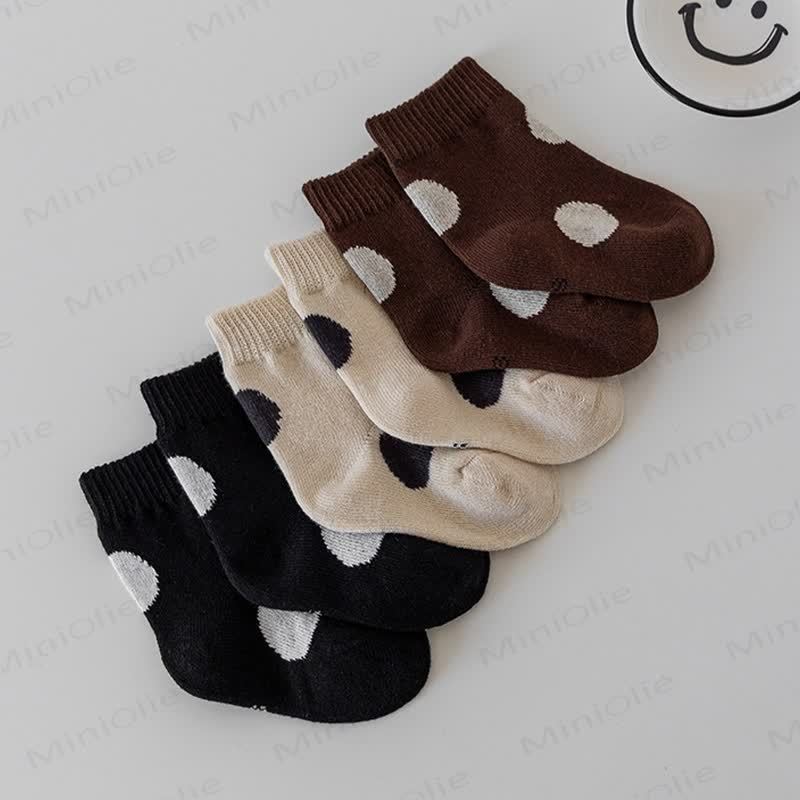 ベビー幼児用ラブリードットソックス