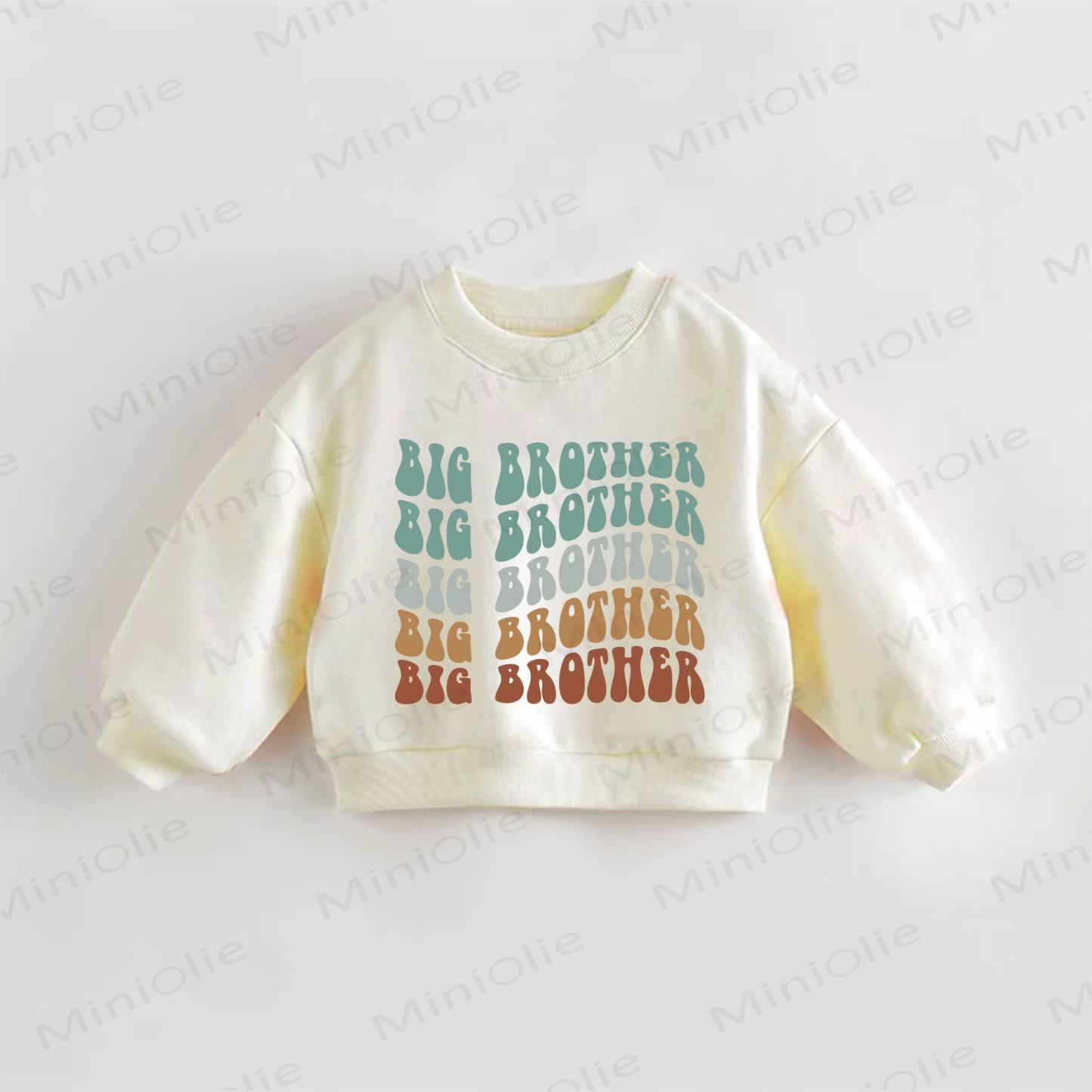 BIG BROTHER幼児用クリームスウェットシャツ - クリーム - 3～5歳 - image 1