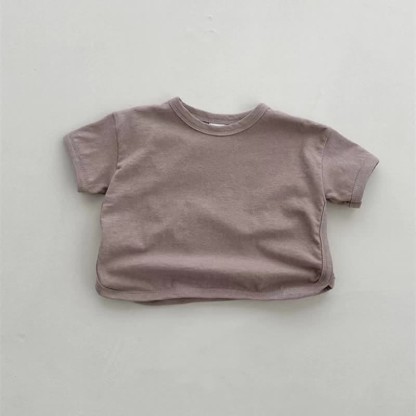 ベビーコンフォート無地シンプルTシャツ - 茶色 - 18～24ヶ月 - image 3