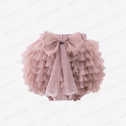 幼児用女の子用リボンチュールバブルDress - ライトピンク - 4～5歳 - image 4