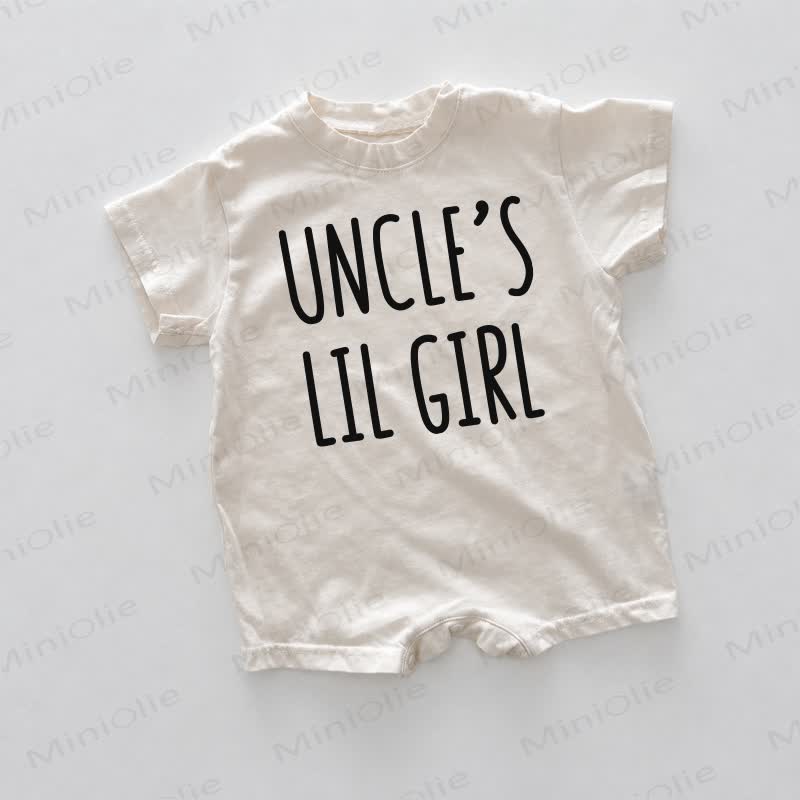 UNCLE'S LIL GIRL用ホワイトプリントロンパース - 白 - 18～24ヶ月 - image 1