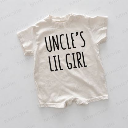 UNCLE'S LIL GIRL用ホワイトプリントロンパース - 白 - 18～24ヶ月 - image 1