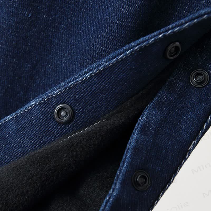 ベビー幼児用マッシュルームデニムフリース裏地オーバーオール - image 10