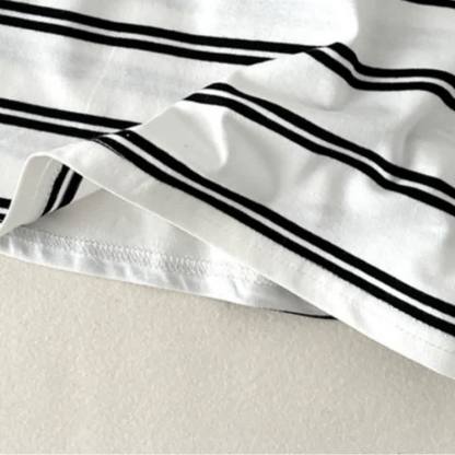 幼児用ストライプ刺繍入りクルーネックTシャツ - image 10