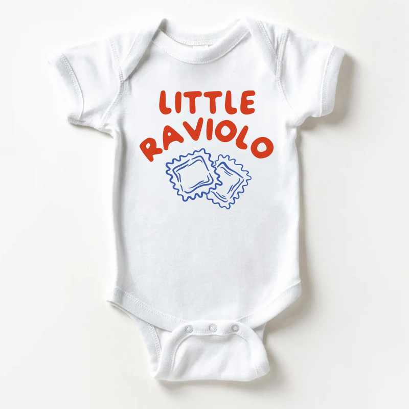 LITTLE RAVIOLOベビー スローガン ホワイト ボディスーツ - 白 - 18～24ヶ月 - image 1