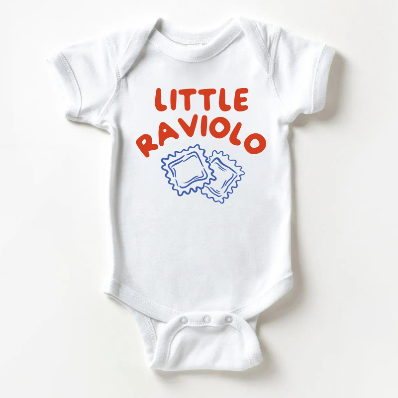 LITTLE RAVIOLOベビー スローガン ホワイト ボディスーツ - 白 - 18～24ヶ月 - image 1