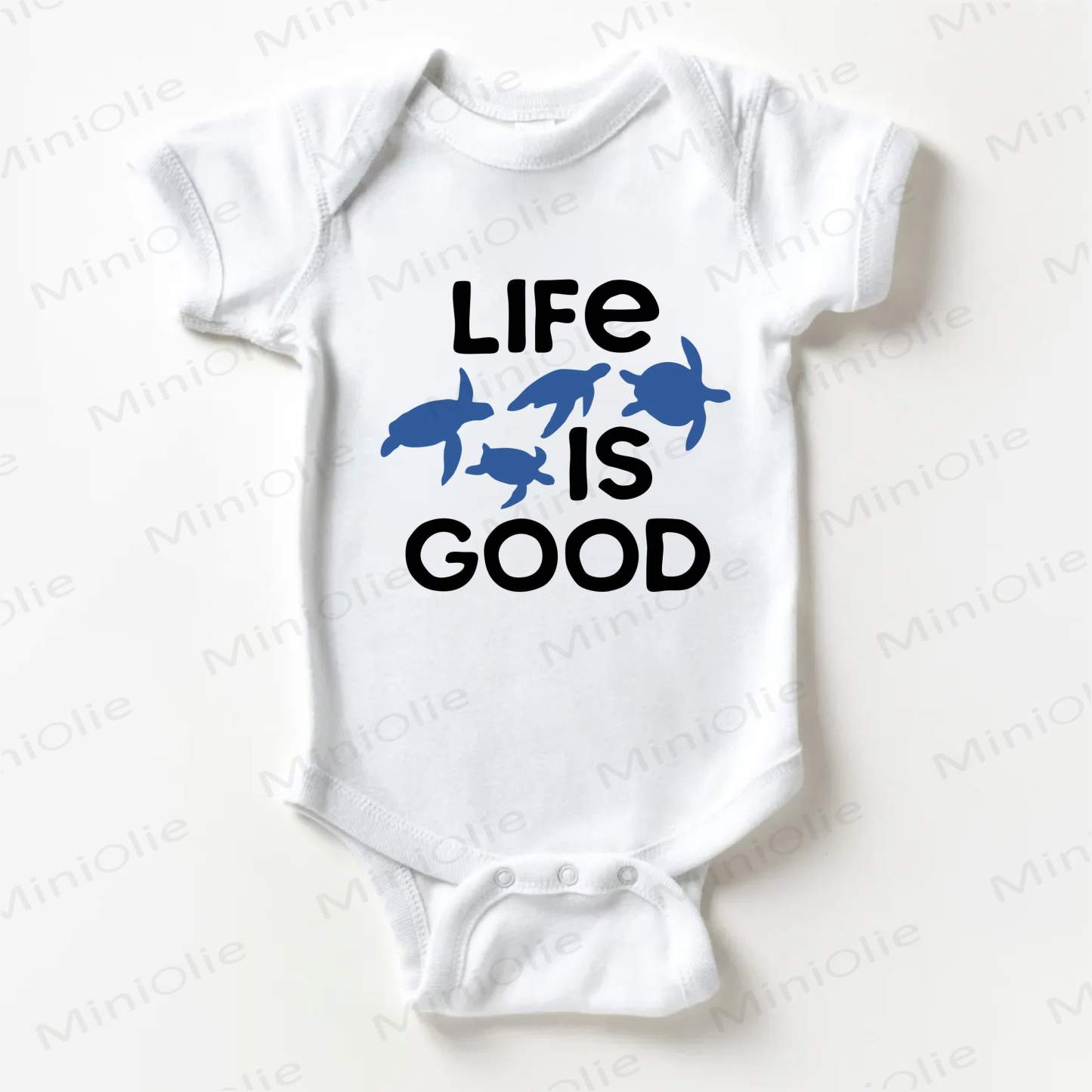 LIFE IS GOODベビー用ホワイトボディスーツ - 白 - 18～24ヶ月 - image 1