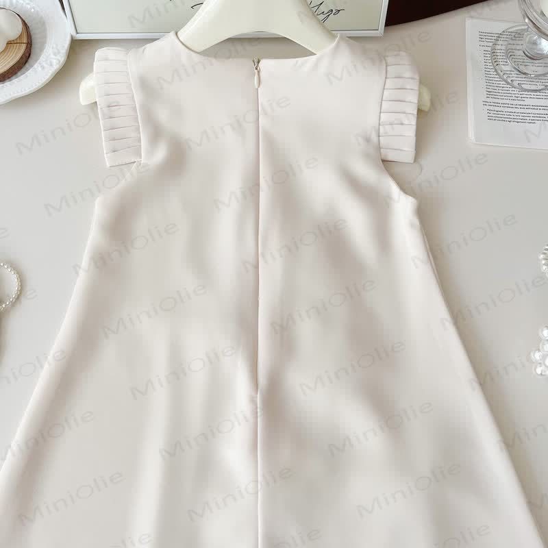 幼児用3Dフラワーノースリーブ優雅ドレス - image 5