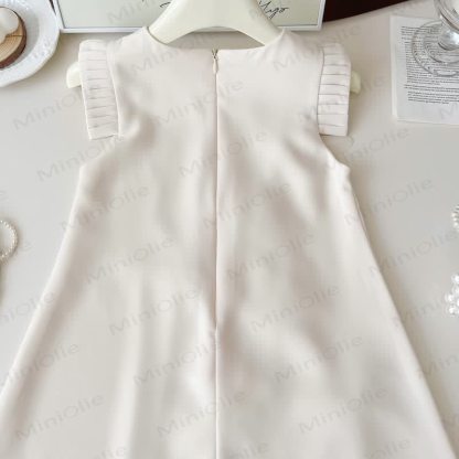 幼児用3Dフラワーノースリーブ優雅ドレス - image 5