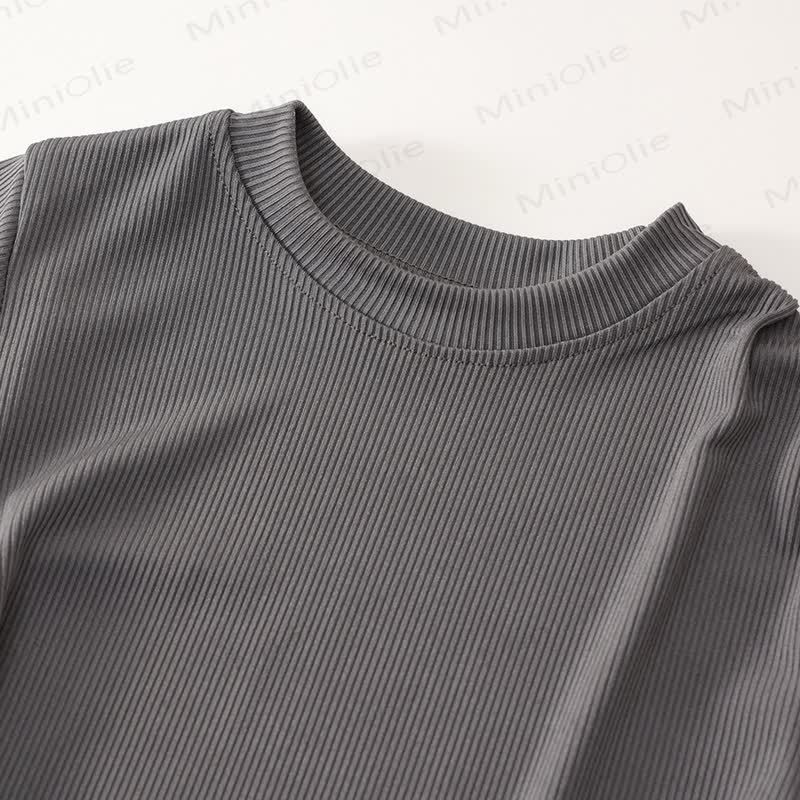 幼児用ニット半袖トップスとフレアパンツの2ピースセット - image 18