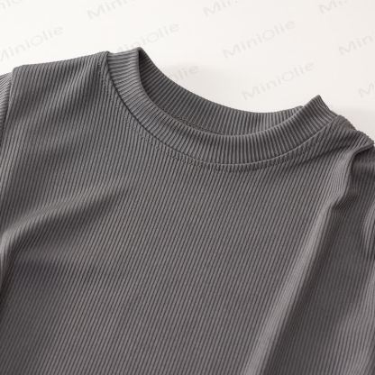 幼児用ニット半袖トップスとフレアパンツの2ピースセット - image 18